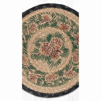 Earth Rugs Pinecone Round Trivet – Rustic Cabin Kitchen Hot Pad 10"x10" 4 Earth Rugs Pinecone Round Trivet – Rustic Cabin Kitchen Hot Pad 10"x10" - Image 2