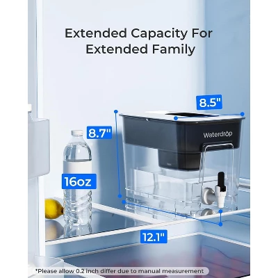 Waterdrop 200-Gallon Long-Life 40-Cup Large Water Filter Dispenser With 1 Filter, For Home And Office 4 Waterdrop 200-Gallon Long-Life 40-Cup Large Water Filter Dispenser With 1 Filter, For Home And Office - Image 2