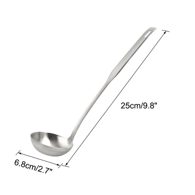 Unique Bargains Stainless Steel Soup Spoon Ladle 9.8" 1Pc 3 Unique Bargains Stainless Steel Soup Spoon Ladle 9.8" 1Pc