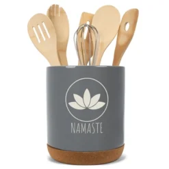 Elanze Designs Yoga Zen Calming Calm Namaste Relaxed Ceramic Cork Bottom Gray Large Capacity Utensil Holder Crock For Countertop Storage, Stylish & 9 Elanze Designs Yoga Zen Calming Calm Namaste Relaxed Ceramic Cork Bottom Gray Large Capacity Utensil Holder Crock For Countertop Storage, Stylish & -Target KitchenAid GUEST b853aa79 a3a8 44c1 aa4d a28ec0984c3d