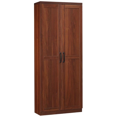 Yukimo 63" 2-Door Kitchen Pantry Storage Cabinet, 5-Tier Shelving With 2 Adjustable Shelves, Brown 14 Yukimo 63" 2-Door Kitchen Pantry Storage Cabinet, 5-Tier Shelving With 2 Adjustable Shelves, Brown - Image 12