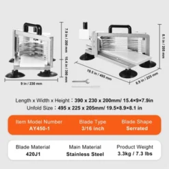 VEVOR Commercial Tomato Slicer, 3/16 Inch Tomato Cutter Slicer, Stainless Steel Heavy Duty Tomato Slicer Machine, Manual Tomato Slicer -Target KitchenAid GUEST b89977a5 5033 45af 8498 33c09db9aa0a