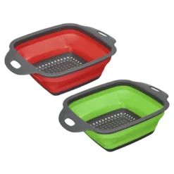 Unique Bargains Collapsible Colander Set Silicone Square Foldable Strainer Convenient Space Saving -Target KitchenAid GUEST b8aa4696 a0de 4c78 b6ea cbb17e4f58aa