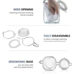 Bormioli Rocco Fido Glass Jar - 67.75 Oz Large Airtight Containers With Clamp Lids & Rubber Seals, BPA-Free Italian Jar - (Set Of 2) 11 Bormioli Rocco Fido Glass Jar - 67.75 Oz Large Airtight Containers With Clamp Lids & Rubber Seals, BPA-Free Italian Jar - (Set Of 2) -Target KitchenAid GUEST b8ad8d35 334c 4f7b 91c0 83ebfbc59fca