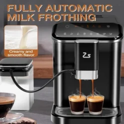 TROPOW Fully Automatic Espresso Machine, With Built-In Grinder And Milk Frother, Adjustable Espresso Bean Grinder For Home Barista -Target KitchenAid GUEST b8f67874 d50b 4d26 adb5 745ec75ce849