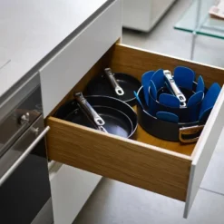 Joseph Joseph Space 6pc Ceramic Nonstick Sauce Pan Set With Folding Handles And Lids