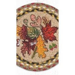 Earth Rugs Autumn Leaves Cotton Round Trivet – Farmhouse Seasonal Décor 10"x10" -Target KitchenAid GUEST b959282f c52f 4b3b a7e2 8348ca0c41e8