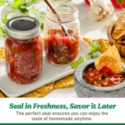 Ball 64oz 6pk Glass Wide Mouth Mason Jar With Lid And Band: Clear Canning Jars, Dishwasher-Safe, 4" Neck Diameter -Target KitchenAid GUEST b9712de8 d55e 4aa7 8d1a 44ac6e32f7a6