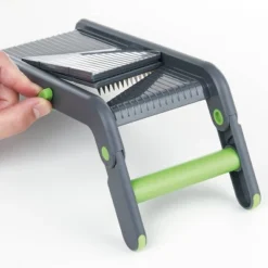Prepworks Folding Mandoline: 4-Blade Vegetable & Cucumber Slicer, Dishwasher-Safe, Green/Gray -Target KitchenAid GUEST b978b216 9bc8 4d09 99eb e1f31f17d293