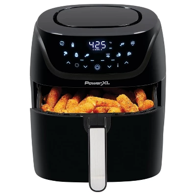 PowerXL 6qt Vortex Pro Plastic/Stainless Steel Airfryer Black: 1500W, Nonstick, Dishwasher-Safe, 12.5lb Capacity 4 PowerXL 6qt Vortex Pro Plastic/Stainless Steel Airfryer Black: 1500W, Nonstick, Dishwasher-Safe, 12.5lb Capacity - Image 2