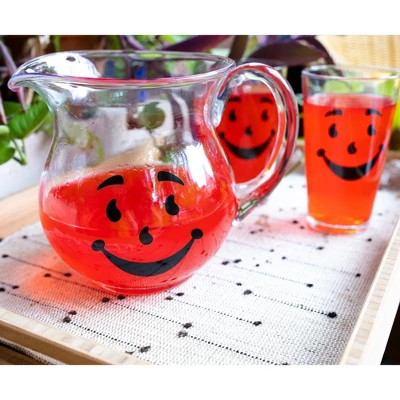 Toynk Kool-Aid Man 64-Ounce Glass Pitcher And Two 16-Ounce Pint Glasses 7 Toynk Kool-Aid Man 64-Ounce Glass Pitcher And Two 16-Ounce Pint Glasses - Image 5