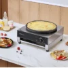VEVOR Electric Crepe Maker, 16-Inch Commercial Crepe Machine, 1700W Flat Plate Crepe Griddle, Nonstick Stainless Steel Pancake Making Machine