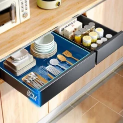 Expandable Carbon Steel Pull Out Cabinet Organizer, Slide Out Drawer With Adhesive For Kitchen, Pantry, Bathroom Vanity -Target KitchenAid GUEST bbaded7b cedb 4ae8 ae53 87a94efe3e4a