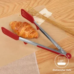 Unique Bargains Kitchen Non-stick Stainless Steel Tongs With Stands Silicone Tip For Cooking -Target KitchenAid GUEST bbe2842c 9e79 4ea1 b3ac 46a30dca8200