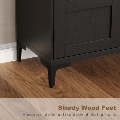 71" Tall Kitchen Pantry Cabinet, 5 Tier Freestanding Food Storage Cabinet With 4 Doors And Adjustable Shelves 9 71" Tall Kitchen Pantry Cabinet, 5 Tier Freestanding Food Storage Cabinet With 4 Doors And Adjustable Shelves - Image 7