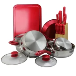 MegaChef 22 Piece Cookware Combo Set In Red 10 MegaChef 22 Piece Cookware Combo Set In Red -Target KitchenAid GUEST bc2f5a4e 8bb1 4267 b6da 62ad43386272