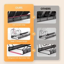 DOMETOUR 2 Pack Expandable Pot Lid Rack Organizer, Pans Organizer Rack, Pots And Pans Organizer Rack Cookware Set Organizer -Target KitchenAid GUEST bc4d97d0 6c7c 49f0 a285 0c248b55d069