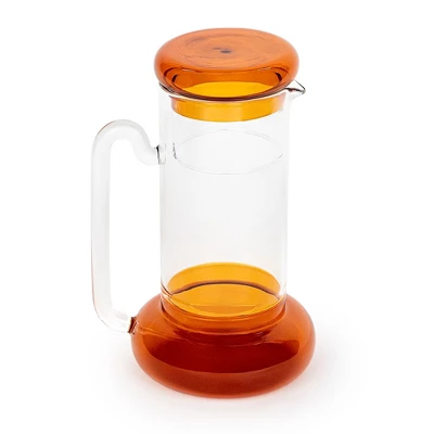 Elle Decor Bedside Pitcher Set, 32-Ounce Carafe With Cup, Tumbler Doubles As A Lid Made Of Borosilicate Glass 9 Elle Decor Bedside Pitcher Set, 32-Ounce Carafe With Cup, Tumbler Doubles As A Lid Made Of Borosilicate Glass - Image 7