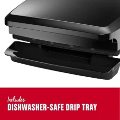 George Foreman GR340FBX 4-Serving Classic Plate Electric Indoor Grill And Panini Press, Black 12 George Foreman GR340FBX 4-Serving Classic Plate Electric Indoor Grill And Panini Press, Black -Target KitchenAid GUEST bc7b8503 9b8c 4736 92cf c4acb5a3e116