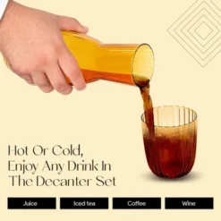 American Atelier Bedside Water Carafe With Tumbler, 2-Piece Set 40-Ounce Pitcher With Matching Drinking Glass -Target KitchenAid GUEST bceb726f 0b26 499f 8ad1 120133650a08