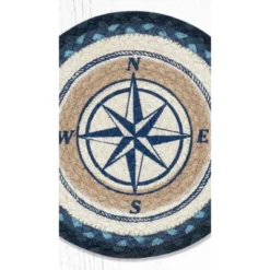 Earth Rugs Compass Rose Decorative Printed Round Trivet 10" Rustic Coastal Accent -Target KitchenAid GUEST bd5df5a2 a4e4 4a72 ace4 36a648136aaf