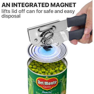 Can Opener Manual Heavy Duty, Solid Steel Hand Manual Can Open With Magnet For Kitchen Camping, Gray 7 Can Opener Manual Heavy Duty, Solid Steel Hand Manual Can Open With Magnet For Kitchen Camping, Gray - Image 5