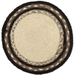 Sawyer Mill Charcoal Cow Jute Trivet 8