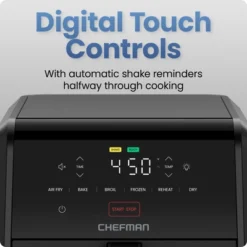 Chefman TurboFry 6-in-1 Air Fryer, Powerful DC Motor Heats To 450°F, 7-Quart Nonstick Basket - Black -Target KitchenAid GUEST be419116 bf8a 4e31 8c2b 8b63412283d4