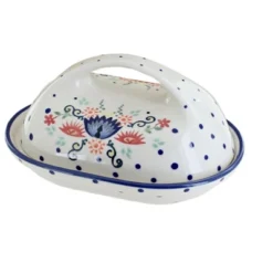 Blue Rose Polish Pottery M077 Manufaktura Butter Dish -Target KitchenAid GUEST be6f7214 1c95 49d8 ba1e ae39c1cd15f3