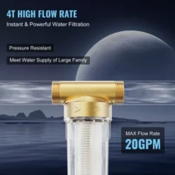 VEVOR Spin Down Filter, 40 Micron Whole House Sediment Filter For Well Water, 3/4" FNPT + 1" MNPT, 4 T/H High Flow Rate, Brass&Transparent 13 VEVOR Spin Down Filter, 40 Micron Whole House Sediment Filter For Well Water, 3/4" FNPT + 1" MNPT, 4 T/H High Flow Rate, Brass&Transparent -Target KitchenAid GUEST bea07460 b024 4068 9260 30bc1d4c8a4b