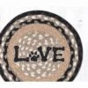 Earth Rugs Round Jute Trivet 10"x10" – LOVE Pet Print With Braided Natural Fiber -Target KitchenAid GUEST bf13b62d 6637 4899 9d68 336792294516