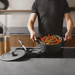 BergHOFF Graphite Enamel Cast Iron Round Grill Pan 10.25" -Target KitchenAid GUEST bf2a52af 666e 4e2a b462 2564b7d3a1ad