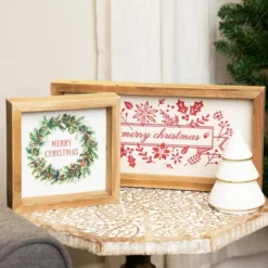 Northlight Wooden "Merry Christmas" Plaques And Serving Tray With Handles - 16" - Set Of 3 -Target KitchenAid GUEST bf391204 19b8 4b4d 8a98 9f1e0d2c8ddd
