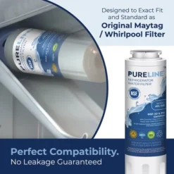 PureLine Maytag UKF8001 Refrigerator Water Filter Replacement, Whirlpool EDR4RXD1, Everydrop Filter 4, 4396395, Kenmore 469006 (2 Pack)