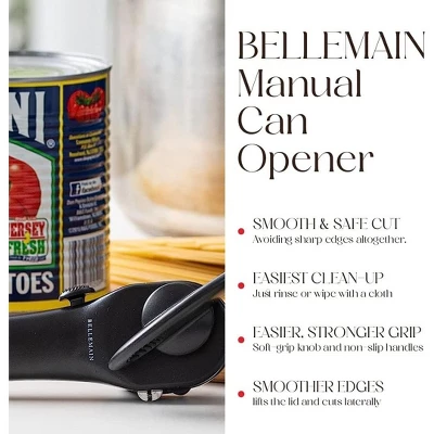 Bellemain Safe-Cut Stainless Steel Ergonomic Manual Can Opener, Smooth Edge For Home Chefs 7 Bellemain Safe-Cut Stainless Steel Ergonomic Manual Can Opener, Smooth Edge For Home Chefs - Image 5