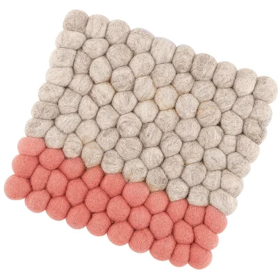 CILIO "Lana Due" Wool Trivet, Square, 8.25" X 8.25" 6 CILIO "Lana Due" Wool Trivet, Square, 8.25" X 8.25" - Image 4