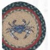 Earth Rugs Round Trivet – Blue Crab Printed Coastal Design, 10"x10", Braided Natural Jute -Target KitchenAid GUEST bf71f5af 51e1 4edd a025 7a719156ee8b