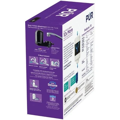 PUR Faucet Vertical Mount Water Filtration System Black: Best Faucet Water Purifier, Easy Installation, Filters Mercury & Lead 11 PUR Faucet Vertical Mount Water Filtration System Black: Best Faucet Water Purifier, Easy Installation, Filters Mercury & Lead - Image 9