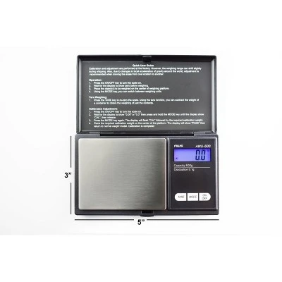 American Weigh Scales Portable Pocket Weight Scale High Precision Stainless Steel Digital Backlit LCD Display 600g X 0.1g 9 American Weigh Scales Portable Pocket Weight Scale High Precision Stainless Steel Digital Backlit LCD Display 600g X 0.1g - Image 7