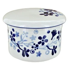 Blue Rose Polish Pottery M136 Manufaktura French Butter Dish -Target KitchenAid GUEST c0739257 f7c2 42d2 8268 7f8f22208d3b