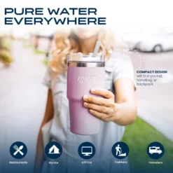 Reusable Stainless Steel Filtering Straws With Brush - 2 Grey And 2 Pink -Target KitchenAid GUEST c08e7c61 0723 4736 bab6 f572003d4965