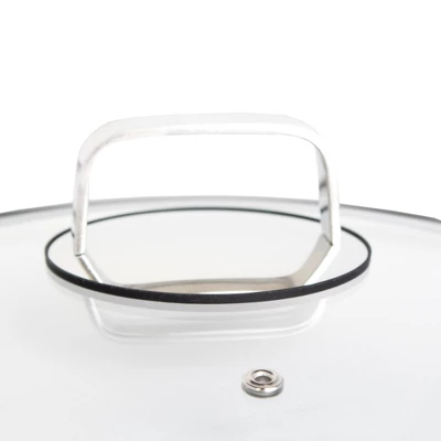Livwell Brands Diamond Clad 12" Tempered Glass Lid: Silicone Rim, Cool Touch Handle, Dishwasher-Safe, Lifetime Warranty 6 Livwell Brands Diamond Clad 12" Tempered Glass Lid: Silicone Rim, Cool Touch Handle, Dishwasher-Safe, Lifetime Warranty - Image 4