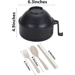 Itopfox Microwave Ramen Bowl Cooker Set With Handles, Includes Spoon Chopsticks Fork, Perfect For College Dorm Room & Apartment Essentials (Black) 10 Itopfox Microwave Ramen Bowl Cooker Set With Handles, Includes Spoon Chopsticks Fork, Perfect For College Dorm Room & Apartment Essentials (Black) -Target KitchenAid GUEST c11af755 1baa 4568 935c f77eea4e5031