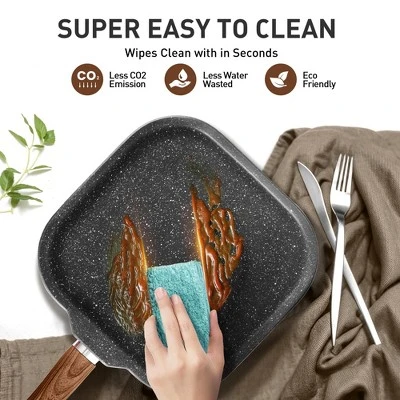 Captiva Designs Nonstick Granite Cookware And Bakeware Set With Heat-Resistant Bakelite Handle 15 Captiva Designs Nonstick Granite Cookware And Bakeware Set With Heat-Resistant Bakelite Handle - Image 13