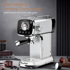 ELJGET Espresso Coffee Maker, 20 Bar Pump Cappuccino Latte Maker With ESE POD Filter & Milk Frother Steam Wand, Silver -Target KitchenAid GUEST c152bc5f 9d94 4b9f 9b3f 7a7c767ed29d