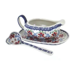 Blue Rose Polish Pottery S119 Manufaktura Gravy Boat Plate & Ladle 31 Blue Rose Polish Pottery S119 Manufaktura Gravy Boat Plate & Ladle -Target KitchenAid GUEST c1bd99a2 0e40 4d2a 8662 964ad6062ed3