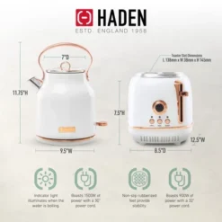 Haden Heritage 2 Slice Wide Slot Stainless Steel Toaster Bundled With 1.7 Liter Stainless Steel Electric Water Kettle, Ivory & Copper 11 Haden Heritage 2 Slice Wide Slot Stainless Steel Toaster Bundled With 1.7 Liter Stainless Steel Electric Water Kettle, Ivory & Copper -Target KitchenAid GUEST c1c5e114 8f25 4b93 ad1c 8837d5ec8749