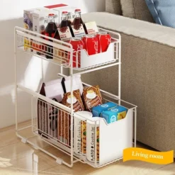 GustoWave Pull Out Cabinet Organizer Fixed With Damping Guide,Heavy Duty Slide Out Pantry Shelves Drawer Storage,Sliding Cabinet Basket -Target KitchenAid GUEST c20d447c 762b 48e6 ae02 a20d5b26fa56