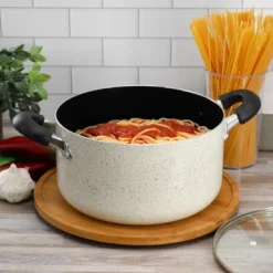 Oster® Oster Clairborne 6 Quart Aluminum Nonstick Dutch Oven With Lid In Sand -Target KitchenAid GUEST c2139452 19f3 4cf8 8b06 5a5d7d490041