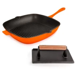 BergHOFF Neo 2Pc Cast Iron Grill Set, Grill Pan & Bacon/Steak Press -Target KitchenAid GUEST c236dbd1 d037 4e92 b92d cda0cde0005c